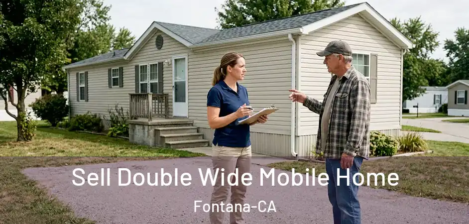  Sell Double Wide Mobile Home Fontana-CA