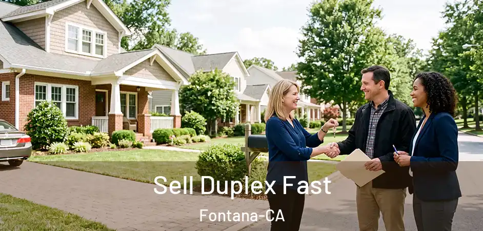  Sell Duplex Fast Fontana-CA