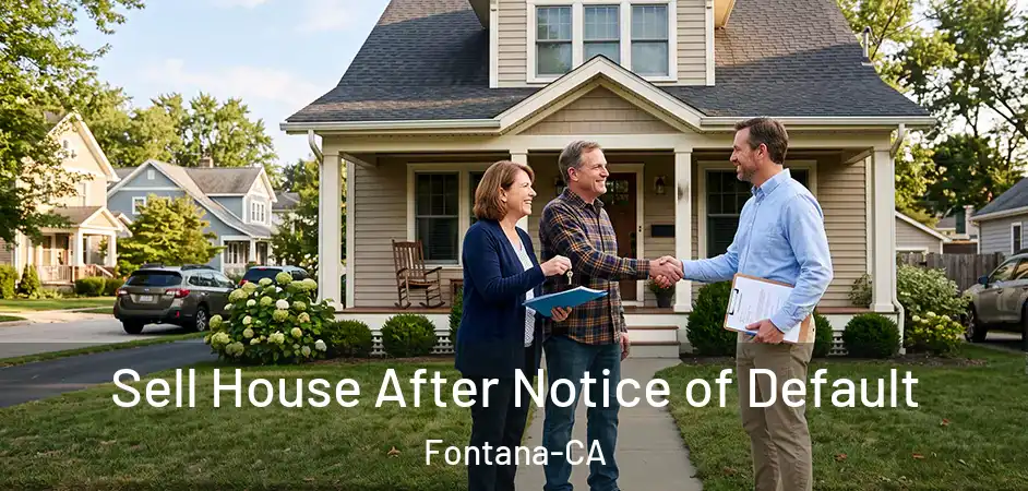 Sell House After Notice of Default Fontana-CA