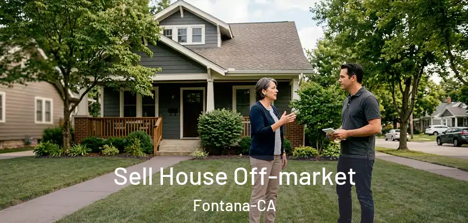 Sell House Off-market Fontana-CA
