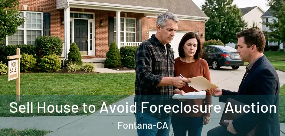 Sell House to Avoid Foreclosure Auction Fontana-CA