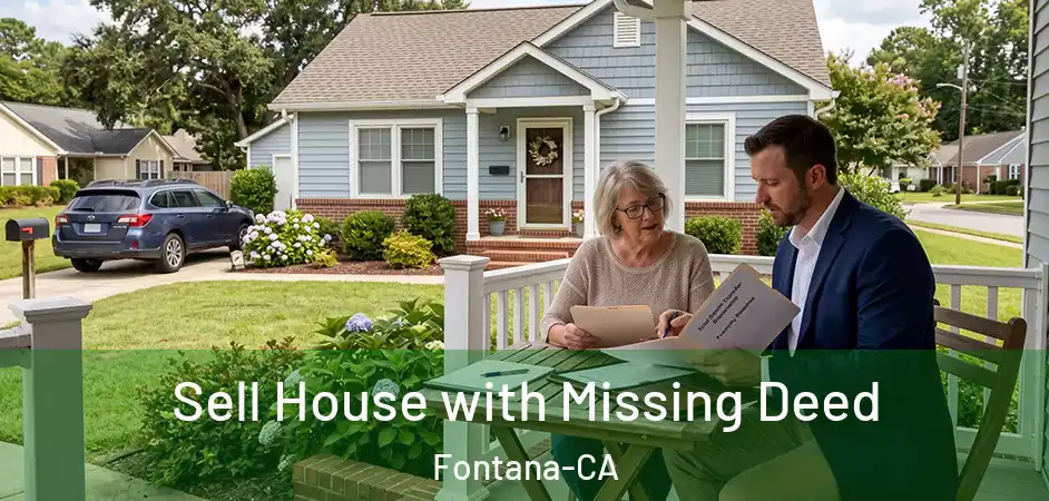  Sell House with Missing Deed Fontana-CA