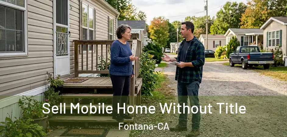 Sell Mobile Home Without Title Fontana-CA