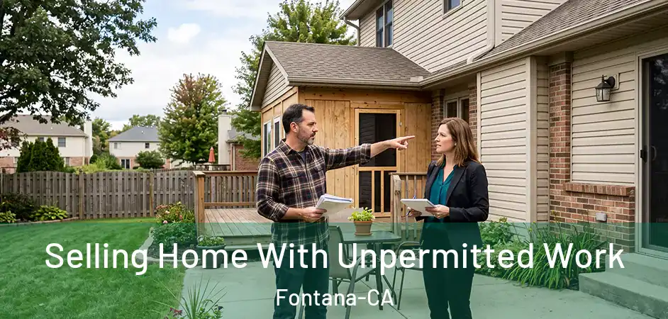  Selling Home With Unpermitted Work Fontana-CA