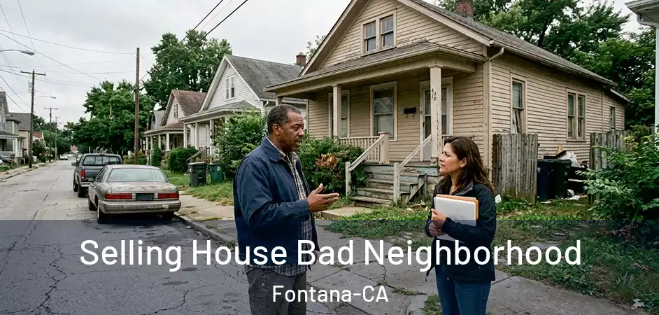 Selling House Bad Neighborhood Fontana-CA